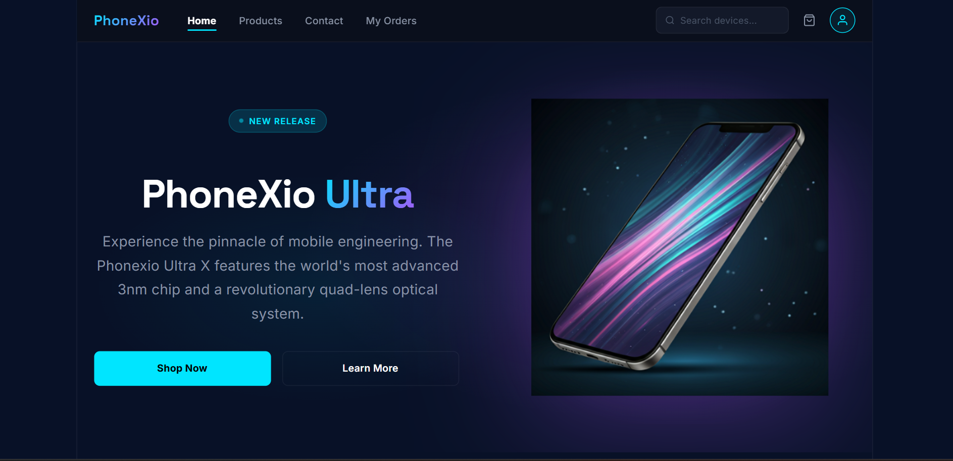 PhoneXio project screenshot